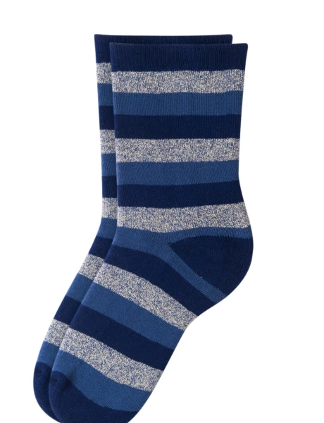 MEDIA RAYADA - PACK X 2 Azul piedra