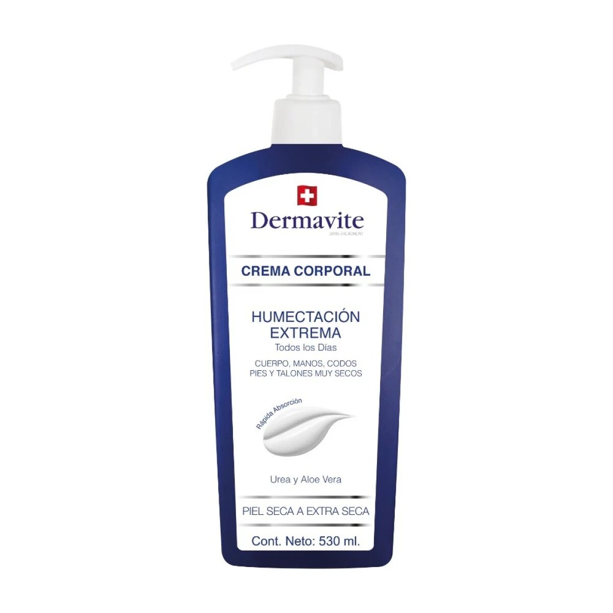 Crema Corporal Humectación Extrema Urea y Aloe Vera 530 ml - Dermavite 