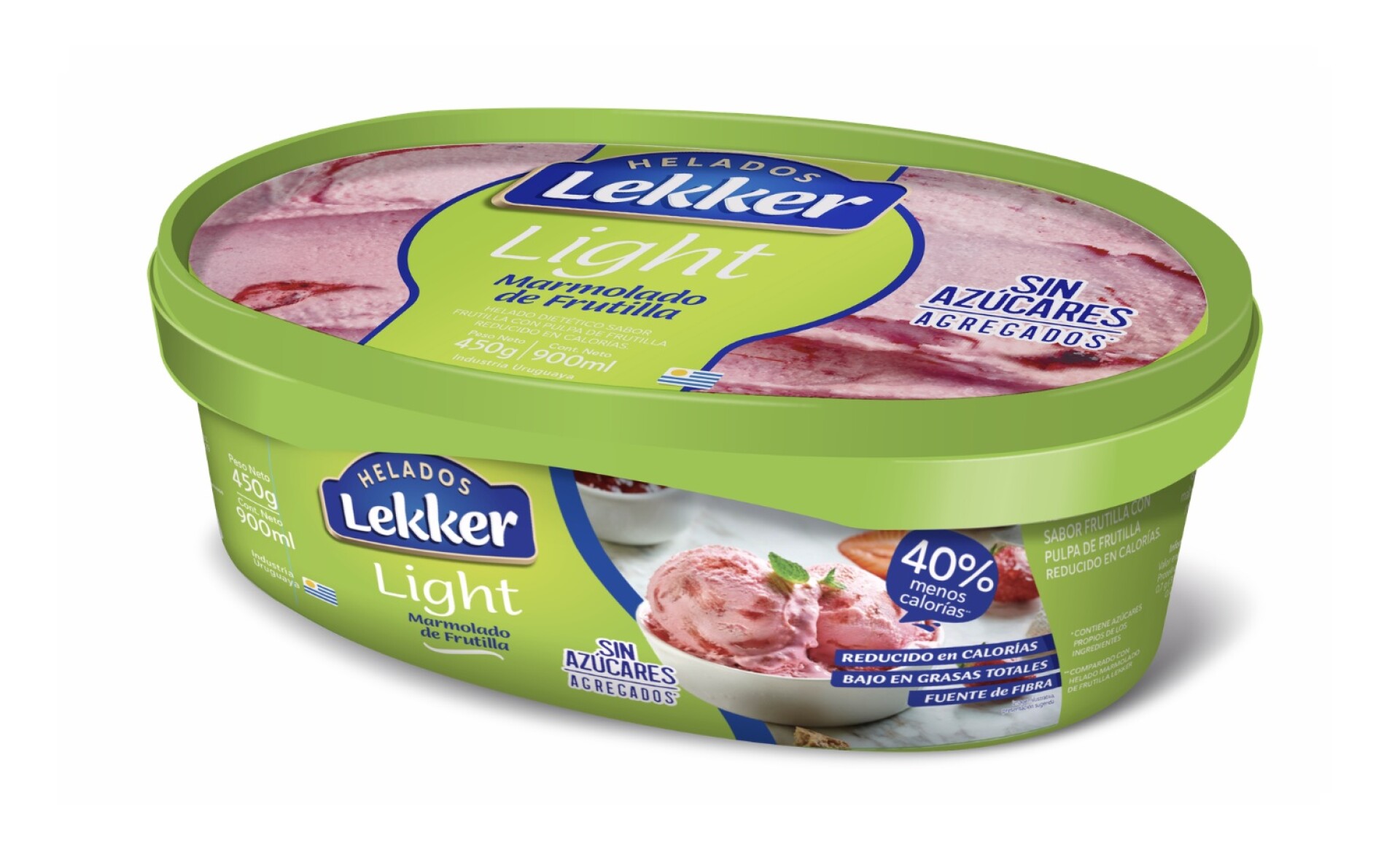 HELADO LIGHT FRUTILLA MARMOLADA 900ML +SOLO PDE O WEB+ 