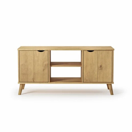 RACK APARADOR PARA TV O AUDIO 2 PUERTAS EN MADERA MACIZA MADERA