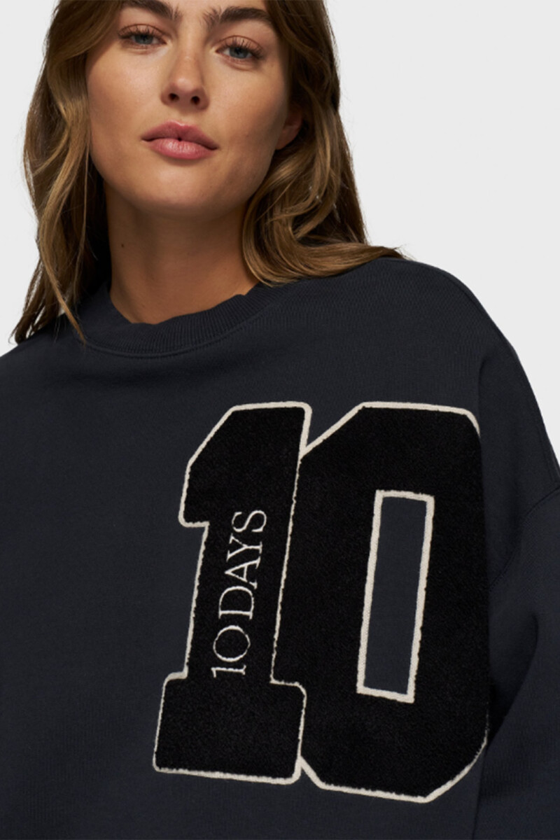 baseball sweater 10 Azul