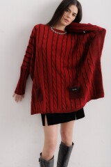 Sweater Oceano Rojo/Negro