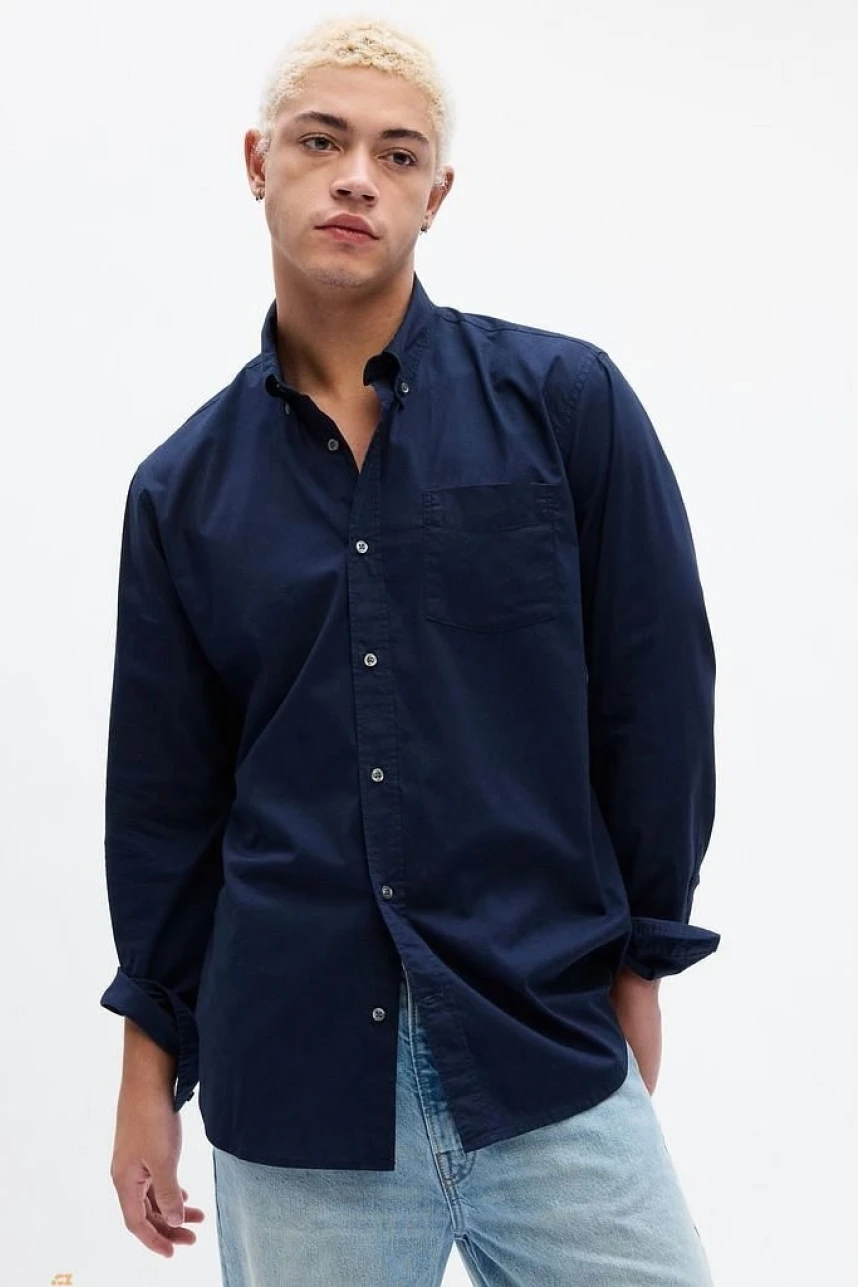 Camisa Standard Poplin Hombre Tapestry Navy