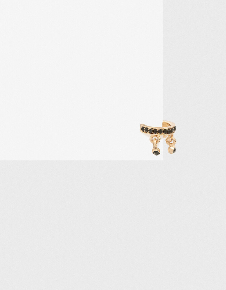 Bijou Cuff Folk Earcuff Strass - Dorado Antique Gold