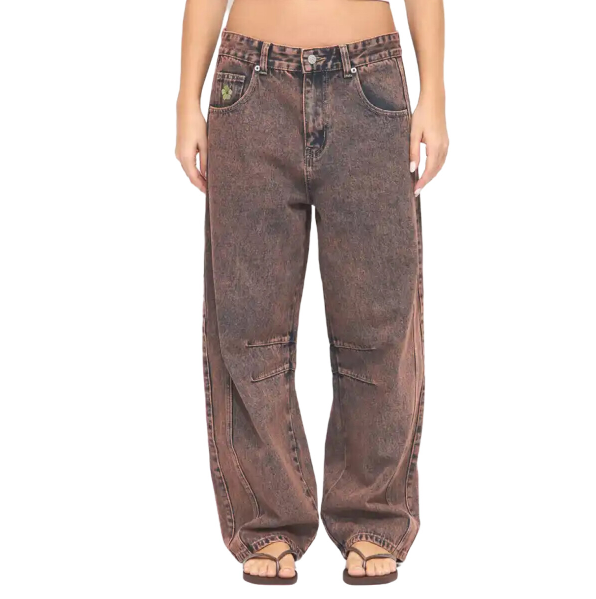 Pantalon Roxy Marea Barrel - Marrón 
