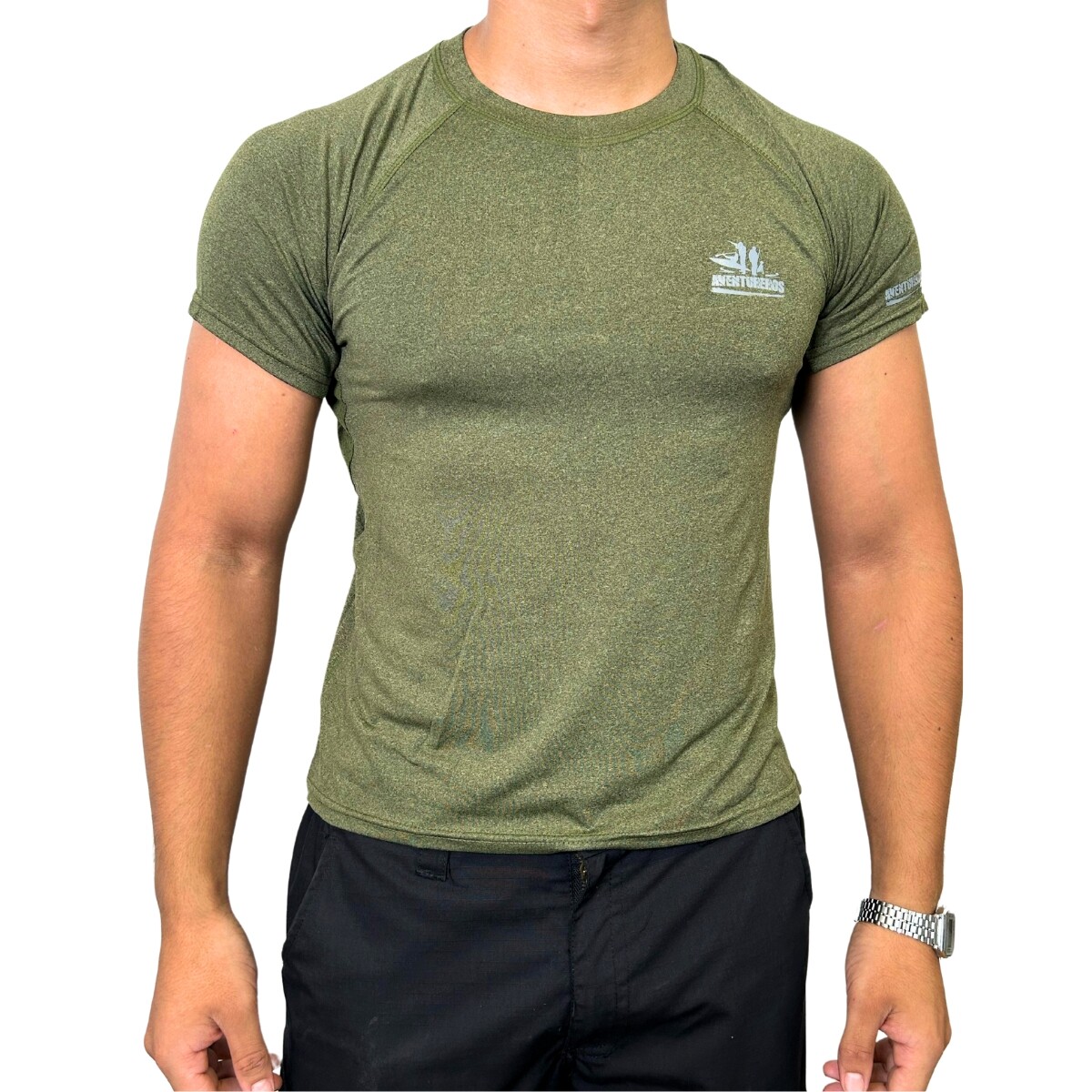 Remera DryFit manga corta - Aventureros - Verde 