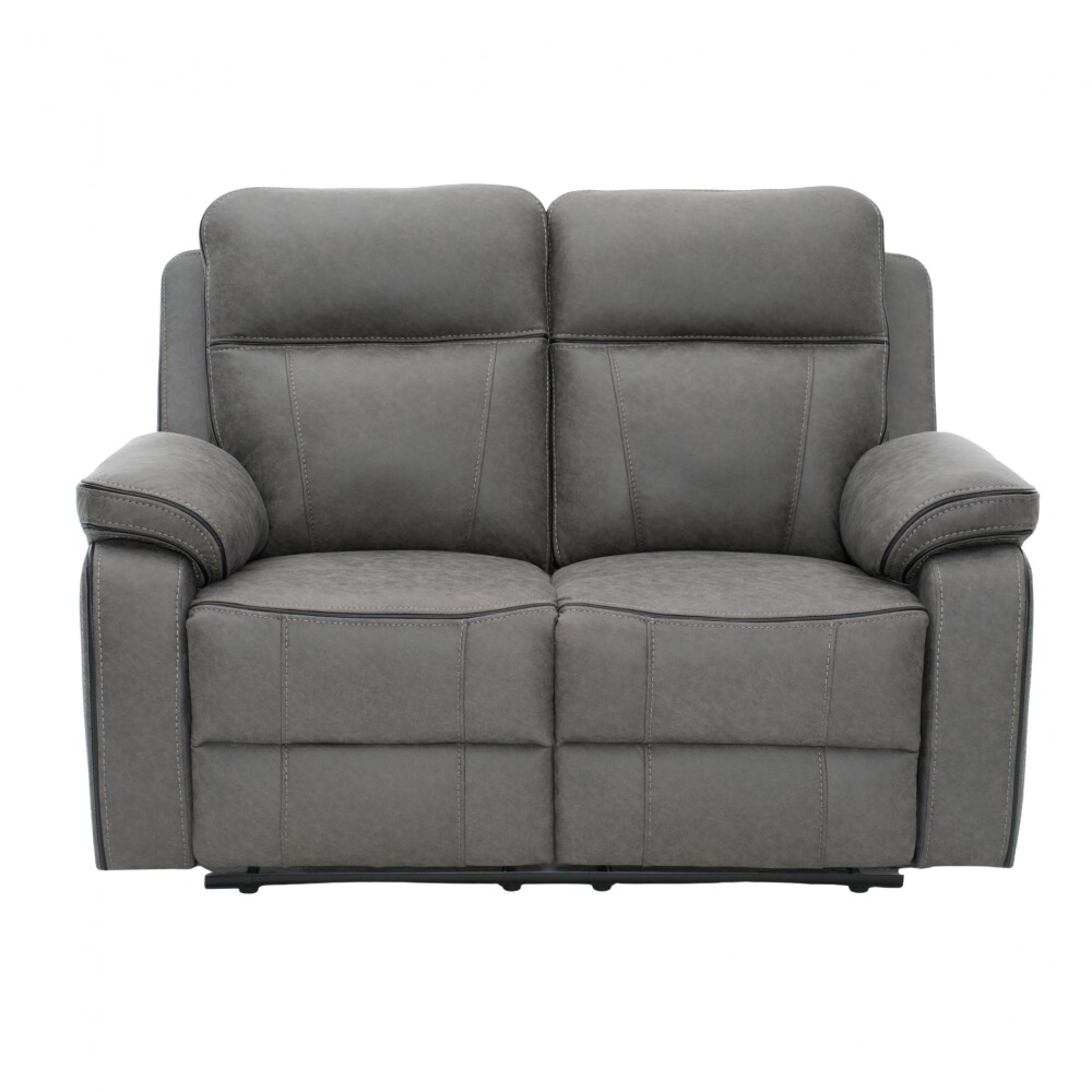 Sillón Recliner Apollo - 2 Cuerpos Marrón Gris