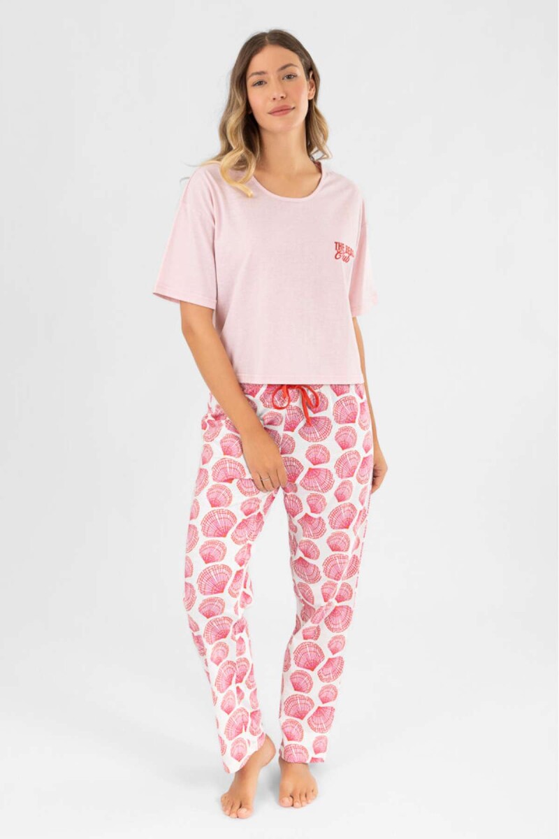 Pijama shell pantalon - Rosado 
