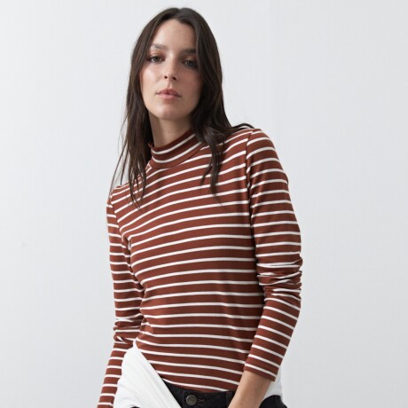 POLERA SAMUEL Marrón Corteza