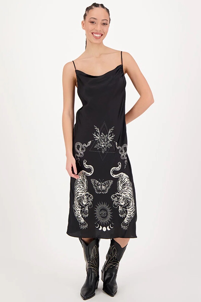 VESTIDO LARGO Negro
