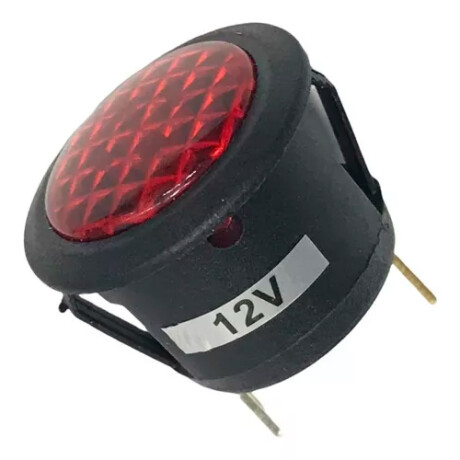 LLAVE BOTON TABLERO - PILOTO REDONDO ROJO 20MM - LLAVE BOTON TABLERO - PILOTO REDONDO ROJO 20MM -