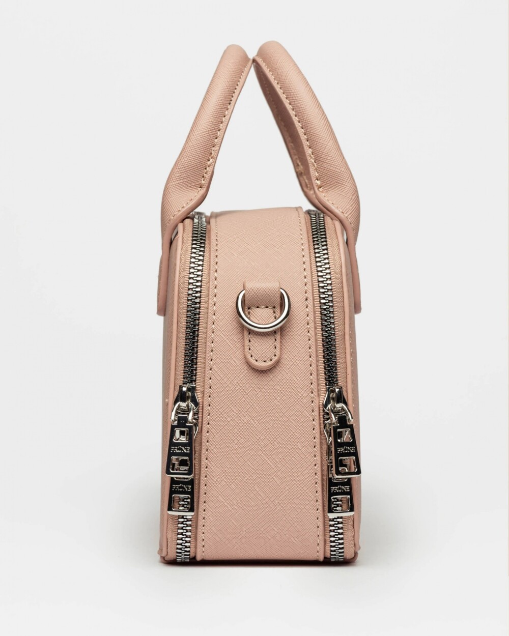 Cartera de mano New Penny en efecto cuero saffiano Rosa
