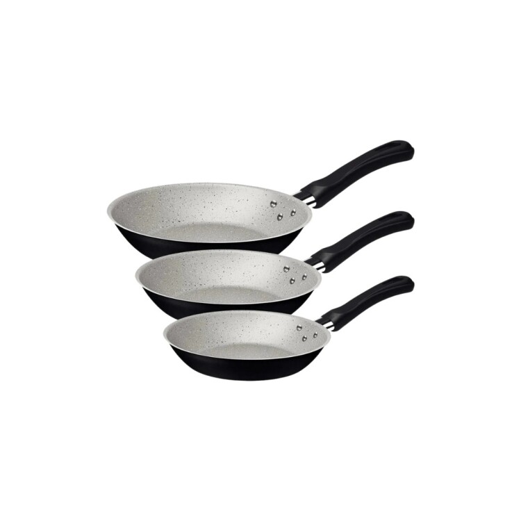 PACK SARTENES TRAMONTINA LINZ X 3 UNIDADES NEGRO