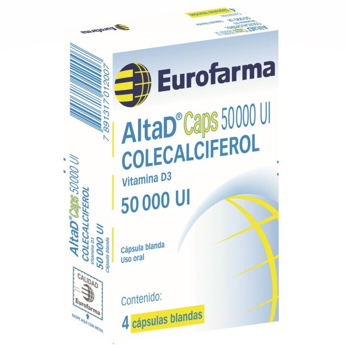 ALTA D 50000 UI CJ X 4 CAPS. BLANDAS única