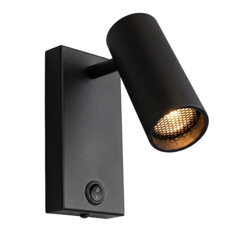 ARTEFACTO DE PARED LONG LETICIA ORIENTABLE Luminaria de Pared Long Leticia Negra
