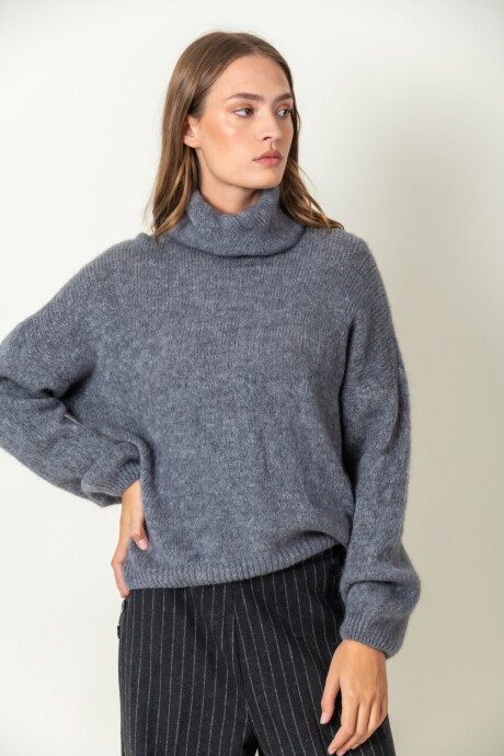 Sweater mohair Gris