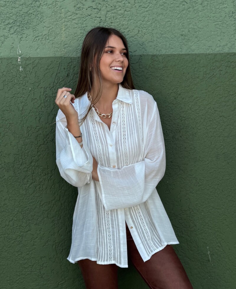 Camisa Zaira (PRE VENTA) blanco