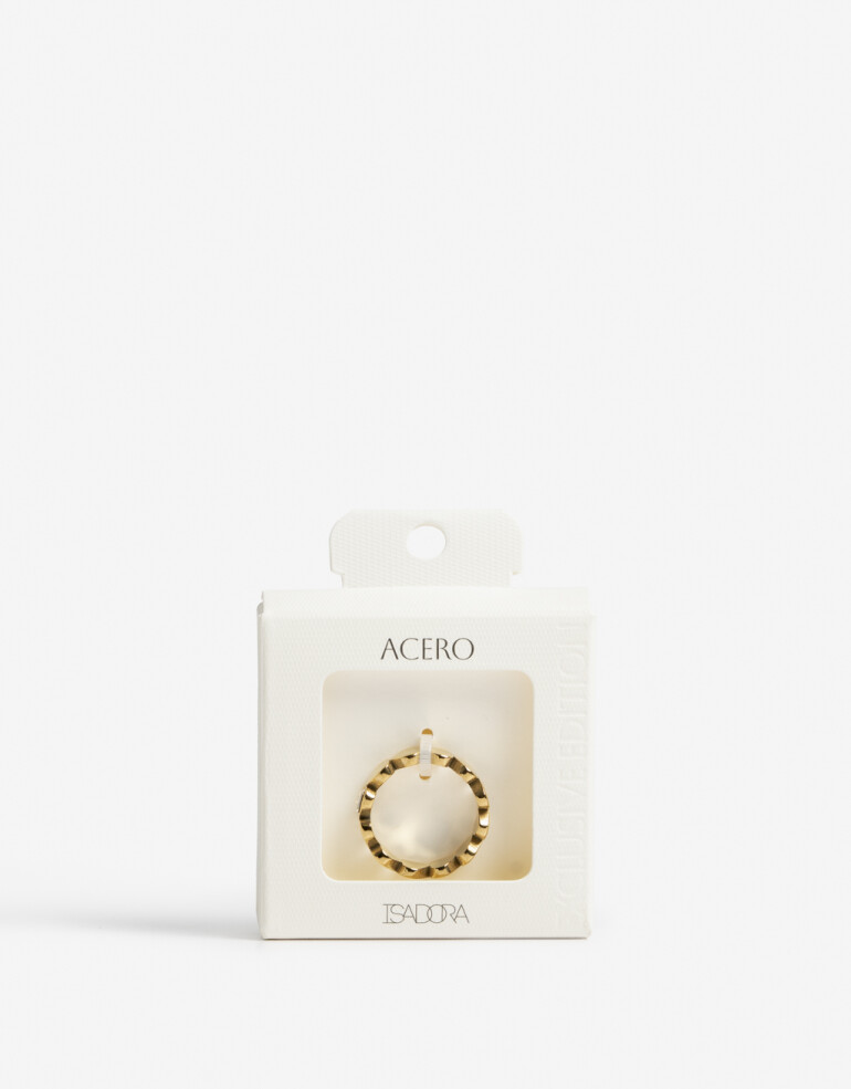 Anillos Chicos Strass Anillo Acero Corazón - Dorado