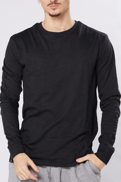 T-SHIRT ML MARKW22 RUSTY Negro