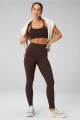 Leggings Cold Weather High-Waisted Pocket Mujer Cacao