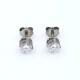 Caravanas en oro 18k blanco y brillantes Caravanas en oro 18k blanco y brillantes