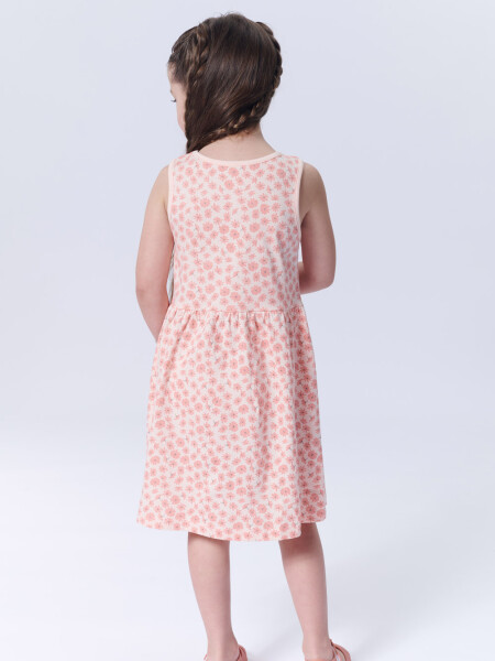 Vestido musculosa Flores Rosa