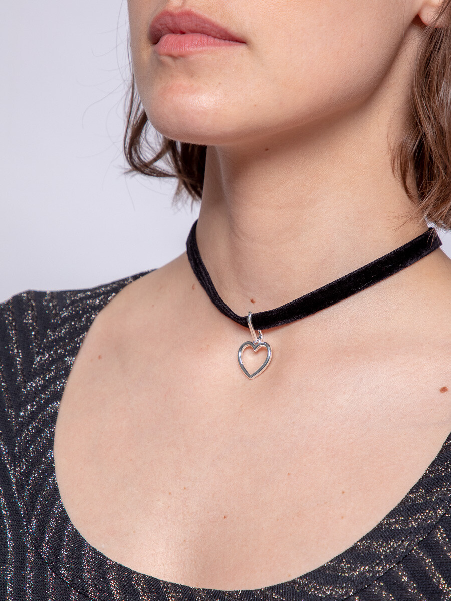 COLLAR CHOKER LOVE - Negro 