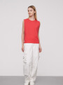 Remera Hortensia Rojo Coral