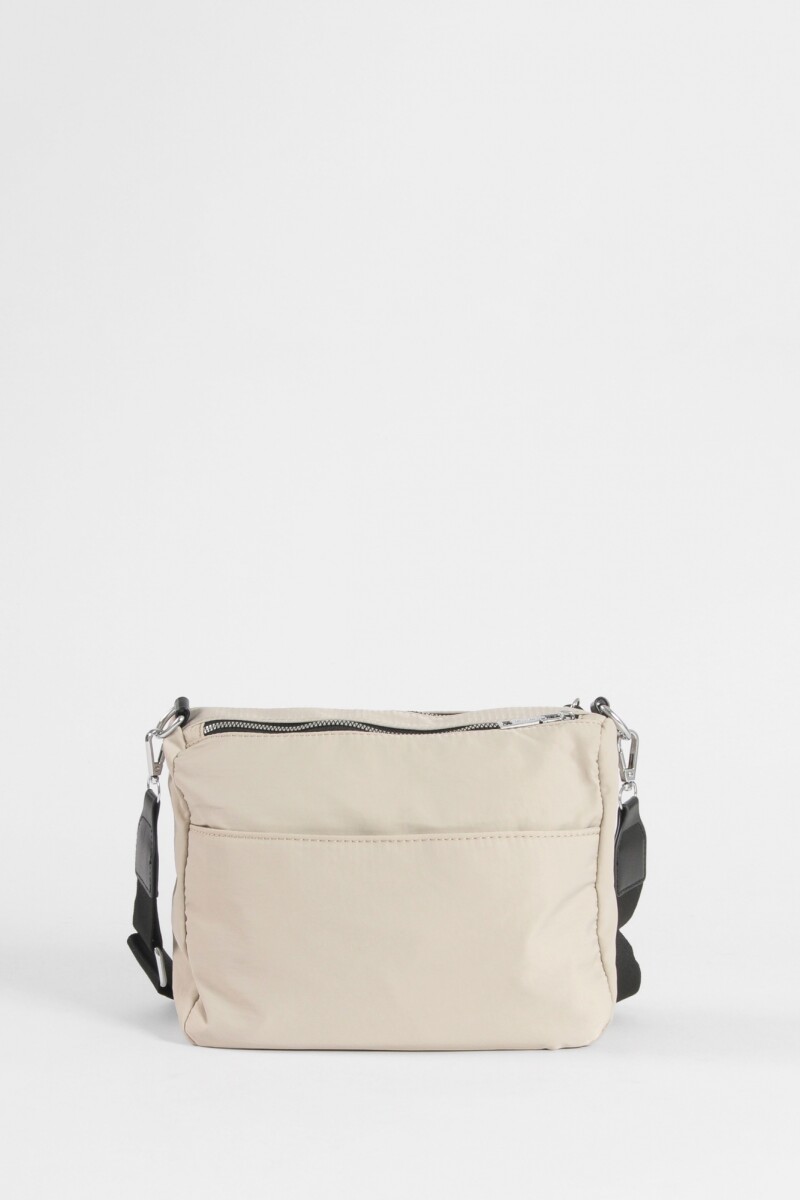 Bandolera cierres beige