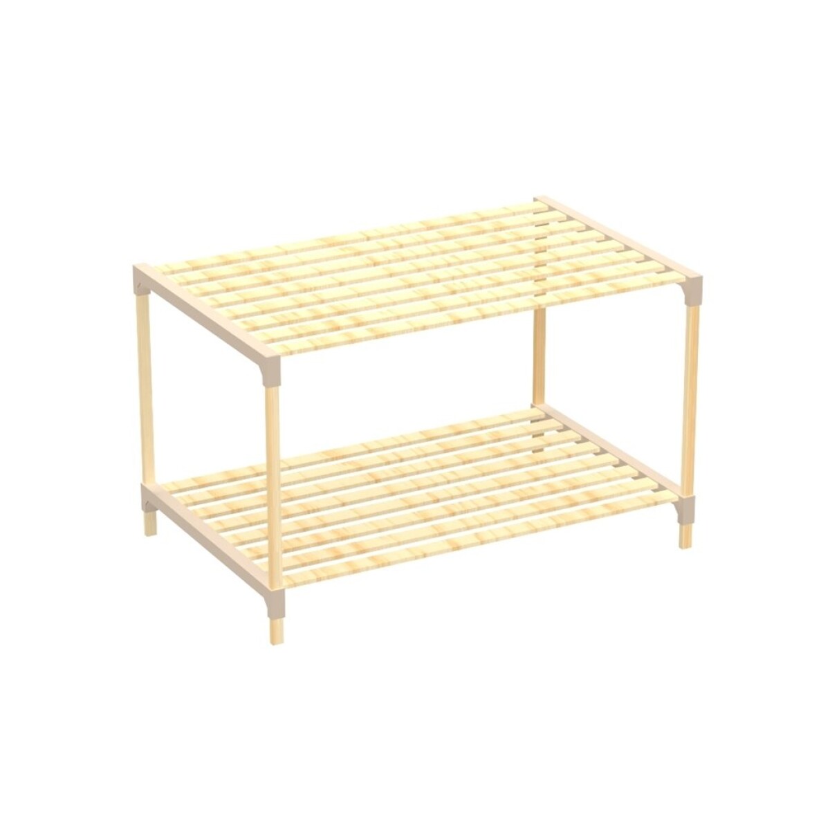 ESTANTERIA 2 NIVELES 45X33X66CM MADERA 