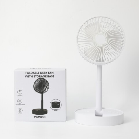 VENTILADOR DE ESCRITORIO PLEGABLE CON BASE DE ALMACENAMIENTO Y CARGA USB COLOR VENTILADOR DE ESCRITORIO PLEGABLE CON BASE DE ALMACENAMIENTO Y CARGA USB COLOR