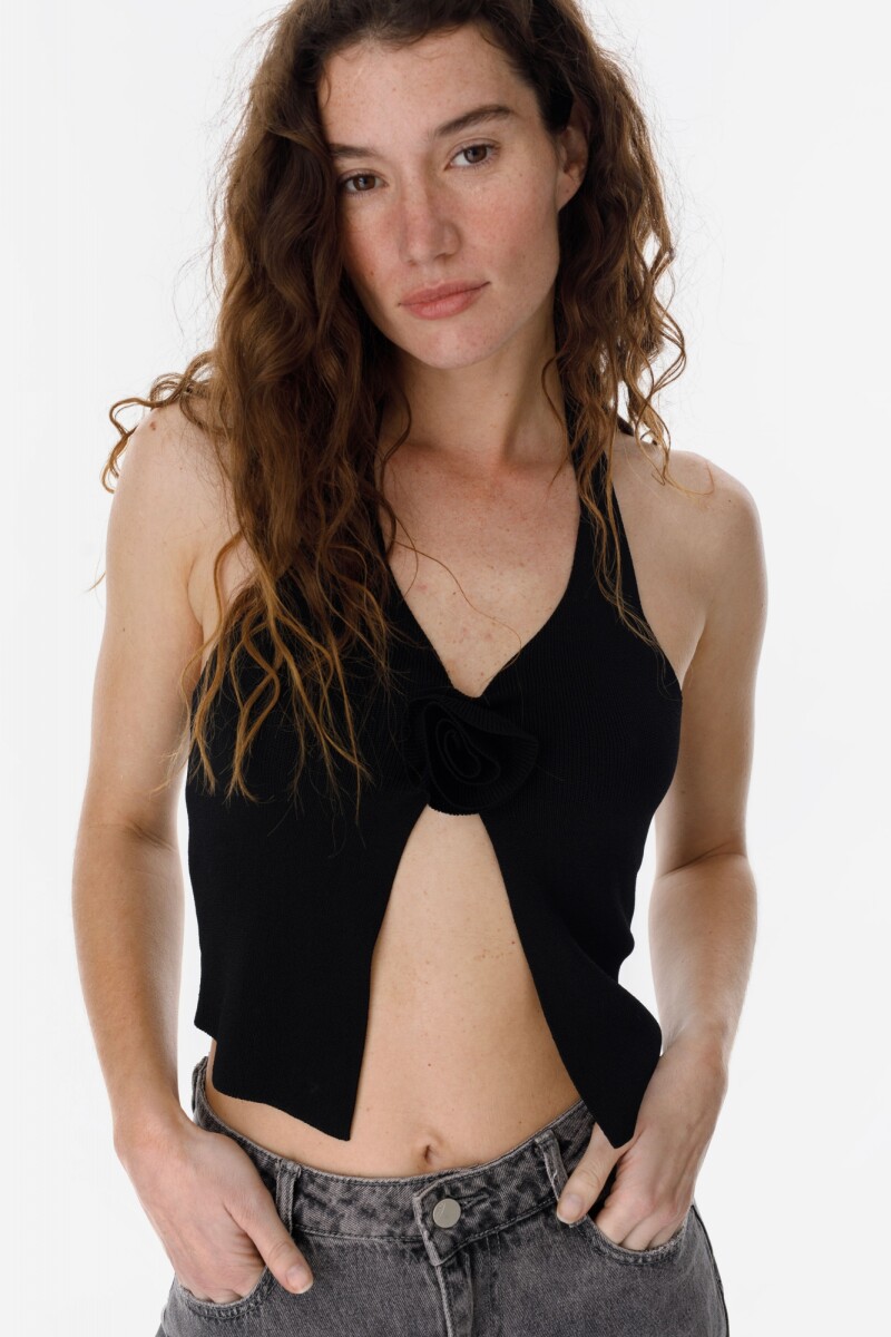 Top Verbena - Negro 
