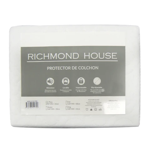 Protector de Colchón 1 Plaza Richmond 100% Microfibra U