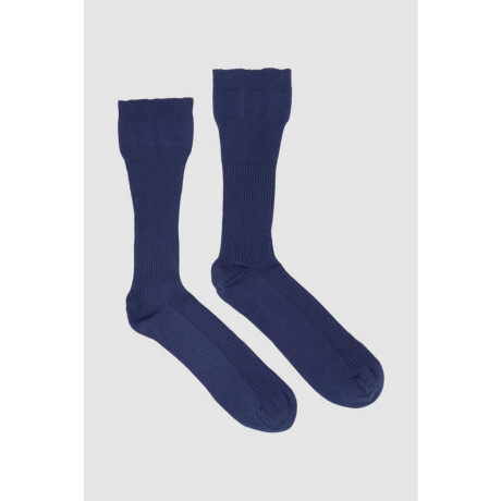 Medias compresion controlada algodon hombre Azul