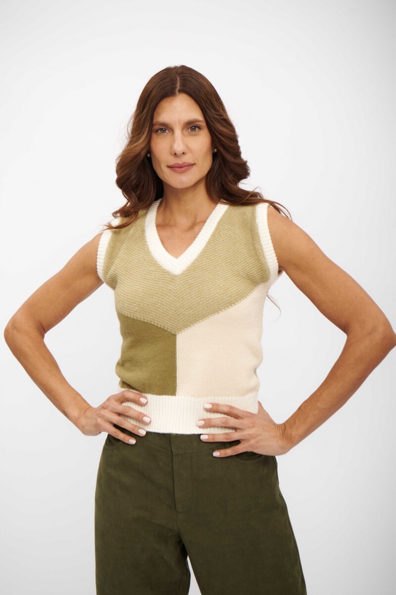 CHALECO JULIANA VERDE OLIVA