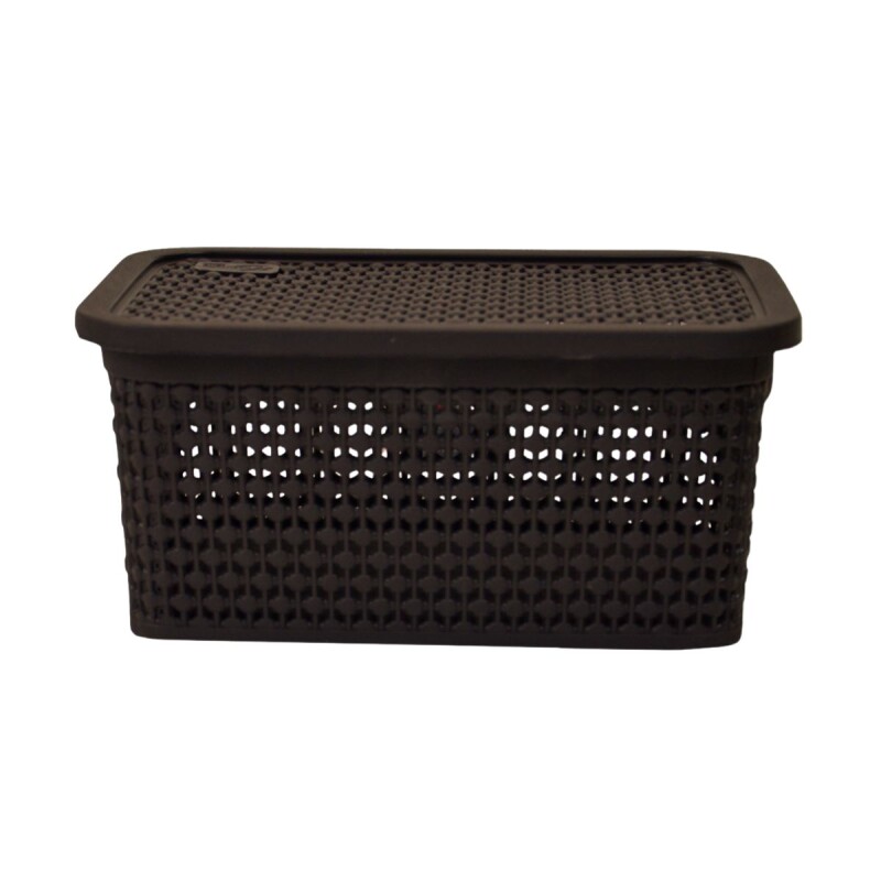Caja simil ratán 2,5 Lts CHOCOLATE