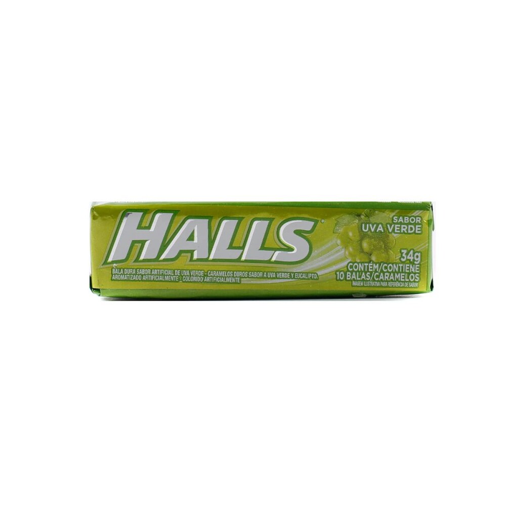 HALLS UVA VERDE CARAMELOS PAQ. X 30 GR. única