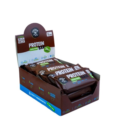 Barras De Proteína 45g Kit x12 Underfive Sabor Cacao y Maní