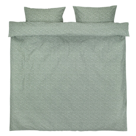 Juego funda nórdica HANNA 240x220 verde Verde estampado