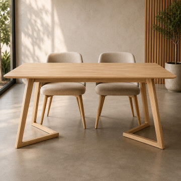 Mesa ComboHome Swift Rectangular 120 x 80 Calidad Premium Marrón 1