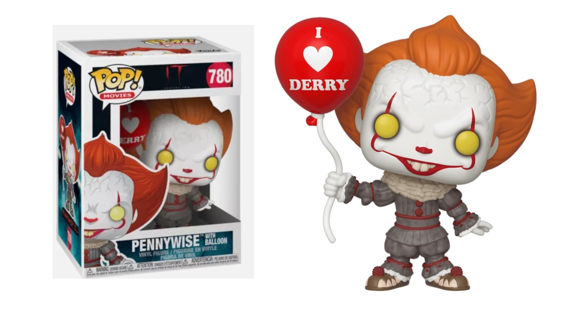 Figura Funko Pop Movies It Pennywise con Globo Rojo 
