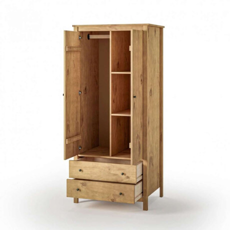 Ropero 2 Puertas 2 Cajones Mari Marron