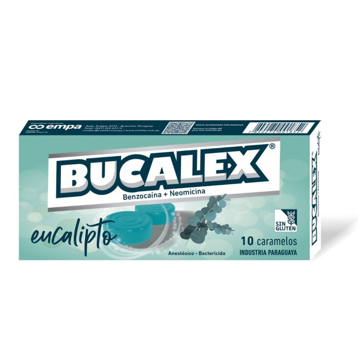 BUCALEX EUCALIPTO CJ X 10 CARAMELOS única