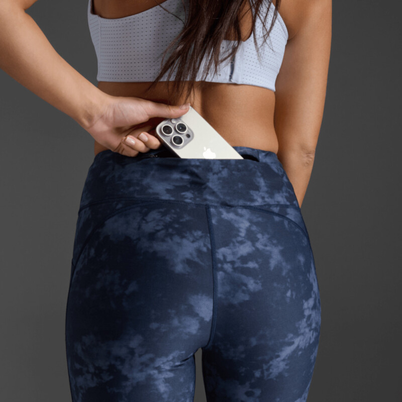 Leggings Running Aero Hi-Rise Comp Mujer Midnight/halogen Reflective