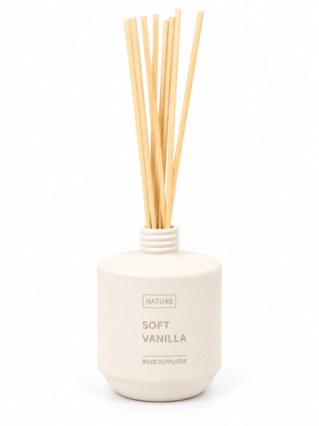 DIFUSOR CERAM CON VARILLAS 100ML VAINILLA AZUL CLARO (V)
