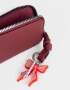 Monederos Monedero Con Charms - Rojo Burdeaux