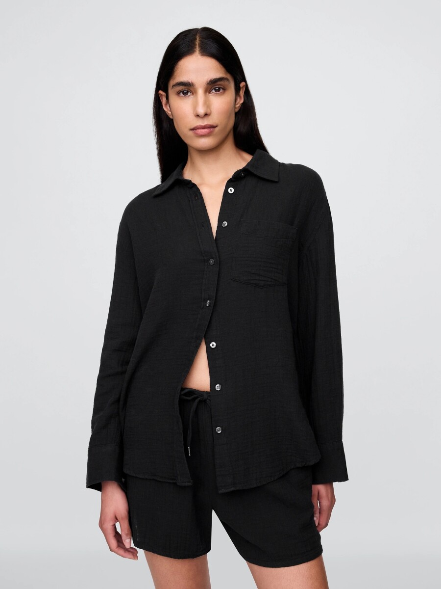 Camisa Muselina Mujer - True Black 