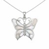 Dije mariposa- Plata 925 - nacar - CP4763 conpiedra