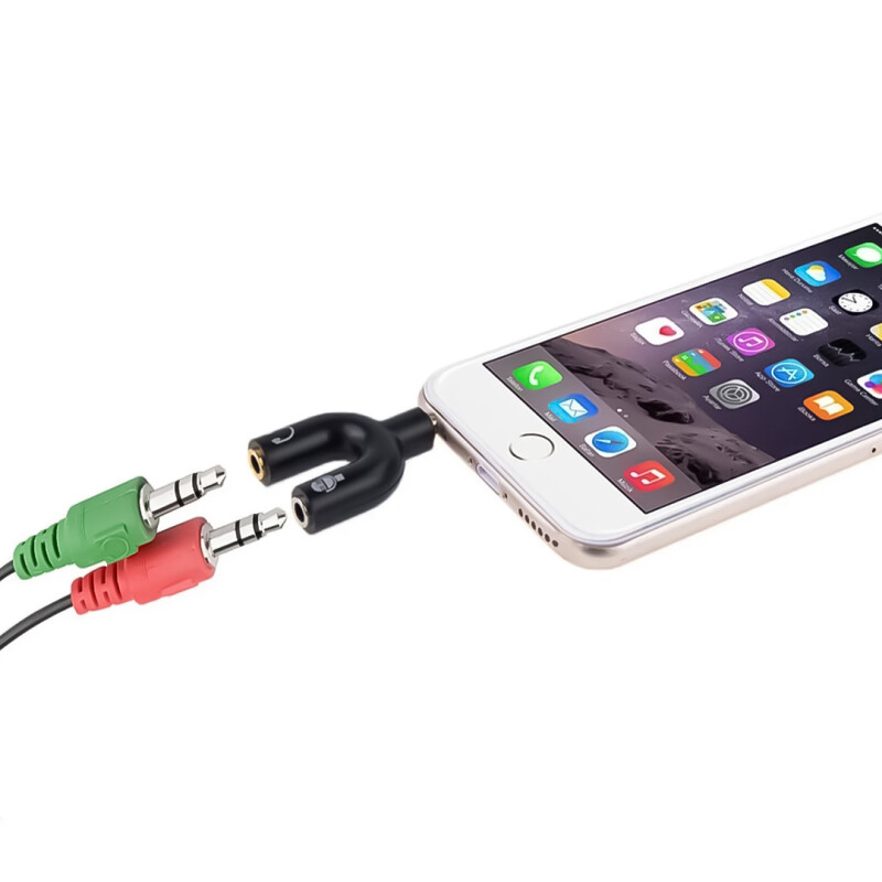 Splitter de Audio Jack 3.5 Compacto 1 Macho 2 Hembras Splitter de Audio Jack 3.5 Compacto 1 Macho 2 Hembras