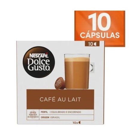 Caja de 10 Cápsulas Dolce Gusto Nescafé Café Au Lait 001